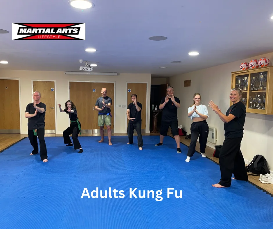 Adults practising kung fu at Martial Arts Lifestyle